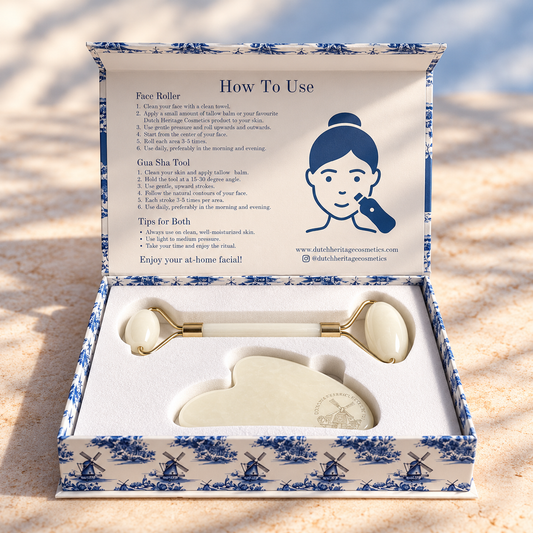 Face Roller & Gua Sha Stone Set