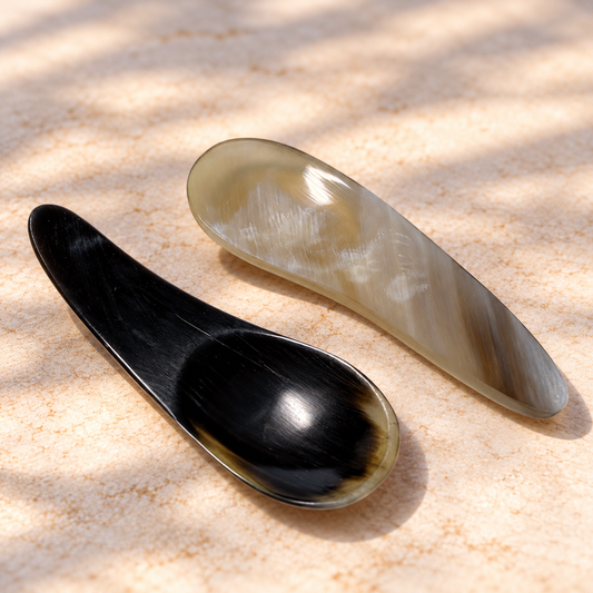 Buffalo Horn Cosmetic Spoon