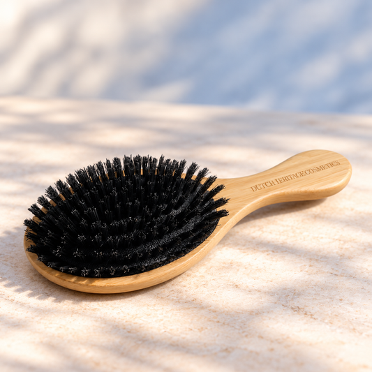Wooden Boar Bristle Hair Brush